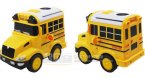 Kids Yellow Plastics Full Function R/C School Bus Toy