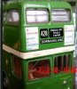 1:76 Green DAIMLER Fleetline London Double Decker Bus Model