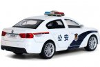 1:32 Scale White / Black Kids Police Diecast VW Lavida Toy