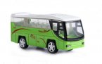 Kids 1:64 Scale White / Green Die-Cast Tour Bus Toy