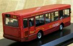 1:76 Scale Red CMNL brand Dennis Singledecker Bus Model
