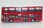 1:76 Scale Red Kids Double Decker Bus Model