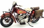 1:6 Scale Brown Vintage Tinplate 1936 Indian Motorcycle Model