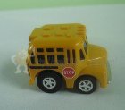 Mini Scale Yellow Alloy Made School Bus Toy