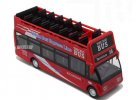 Kids 1:146 Scale Red / Green / Yellow Die-Cast Double-Decker Bus