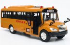Yellow Kids Sound And Light Plastic School Bus Toy