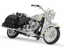1:18 White-Black Harley Davidson 1997 FLSTS Heritage Springer
