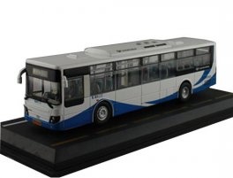 White 1:50 Scale NO.955 Diecast Daewoo ShangHai City Bus Model