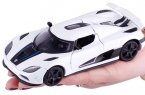1:32 Scale White/ Red/ Blue Kids Diecast Koenigsegg Agera Toy