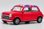 Kids Welly 1:36 Red / White Diecast Mini Cooper 1300 Toy