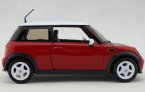 1:24 Welly Yellow / Red Diecast Mini Cooper Model