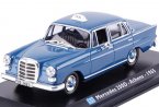 1:43 Scale Blue Diecast 1965 Mercedes Benz 200D Taxi Model