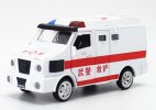 White-Red Ambulance Kids Diecast VW 9.150 ECE Armour Truck Toy