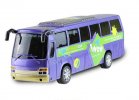 Kids White / Blue Large Scale Plastics Tour Bus Toy
