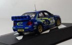 1:43 Scale Blue IXO 2003 WRC Diecast Subaru IMPREZA Model