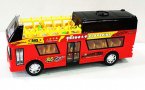 Red Kids Plastic City Sightseeing Electric Double Decker Bus Toy