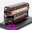 1:76 Scale Brown Oxford British Double-Decker Bus Model