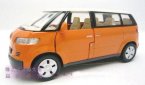 1:38 Scale Kids White / Orange / Green / Blue VW Bus Toy