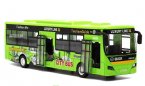 1:24 Scale Kids Green / Yellow / Red Die-Cast City Bus Toy