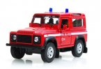 Red / White 1:36 Scale Welly Diecast Land Rover Defender Toy