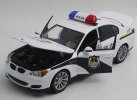 White Police Theme 1:18 Scale Diecast BMW M5 Model