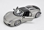 1:18 Scale Silver Welly Diecast Porsche 918 Model