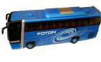 Blue 1:36 Scale Die-Cast Foton AUV Tour Bus Model