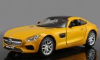 1:32 Yellow Bburago Diecast Mercedes-Benz AMG GT Car Model