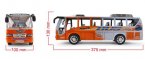 Kids Large Scale White-orange Plastics City Bus Toy