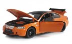 White / Orange 1:24 Scale Diecast BMW M3 GTS Model