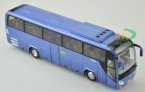 Blue 1:42 Scale Die-Cast YuTong Tour Bus Model