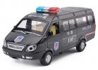 Kids Black Pull-Back Function Die-Cast Police Van Bus Toy