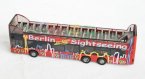 Germany Siku 1:87 Scale Red Alloy Double Decker Tour Bus