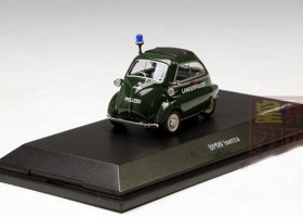 1:43 Scale Schuco Green Police Diecast BMW Isetta Model