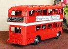 Red Tinplate Made NO.76 Classical London Double Decker Bus Model