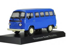 Blue 1:43 Scale IXO Diecast Volkswagen Kombi T2 1976 Bus Model