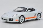 White 1:24 Scale Welly Diecast Porsche Cayman S Model