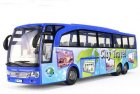 Red / Blue Kids City Travel Plastic Coach Bus Toy