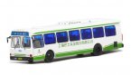 1:76 Scale White NO.81 Die-Cast FLXIBLE City Bus Model