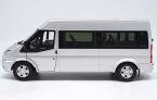 Silver 1:18 Scale Diecast Ford Transit Model