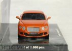 Orange 1:43 Minichamps Diecast Bentley Continental GT Model