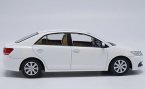 White / Blue 1:30 Scale Diecast Toyota Premio Model