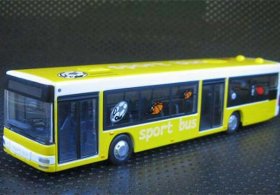Kids Yellow Diecast Sentosa Sport City Bus Toy