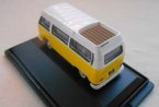 Mini Size Yellow-White Oxford Die-Cast VW T1 Bus Model