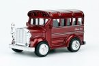 Yellow / White /Wine Red Mini Scale Kids Diecast School Bus Toy