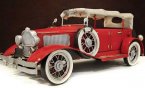 Red 1:12 Large Scale Tinplate 1935 Duesenberg Model SJ Car