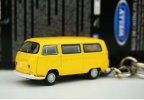 Welly 1:87 Scale Yellow / Red Kids VW Key Chain Bus Toy