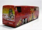Kids Blue / Green / Red Christmas Theme Tour Bus Toy