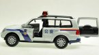 White 1:32 Scale Police Theme Diecast Mitsubishi Pajero Toy