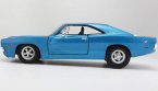 Blue / White 1:25 Scale Maisto Diecast 1969 Dodge Charger R/T